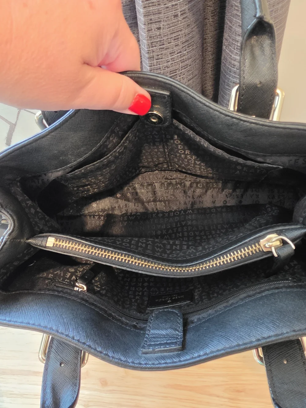 kate spade sleek black